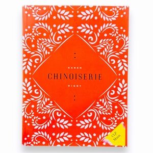 CHINOISERIE Book by Karen Rigby Red White Toile Coffee Table Book for Decorating